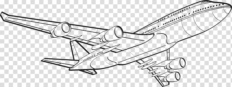 Airplane Drawing Flight Line art , aircraft transparent background PNG clipart