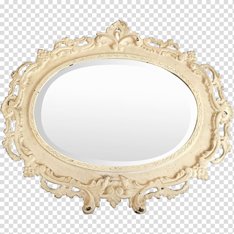 Mirror Frames Oval Cosmetics, vanity transparent background PNG clipart