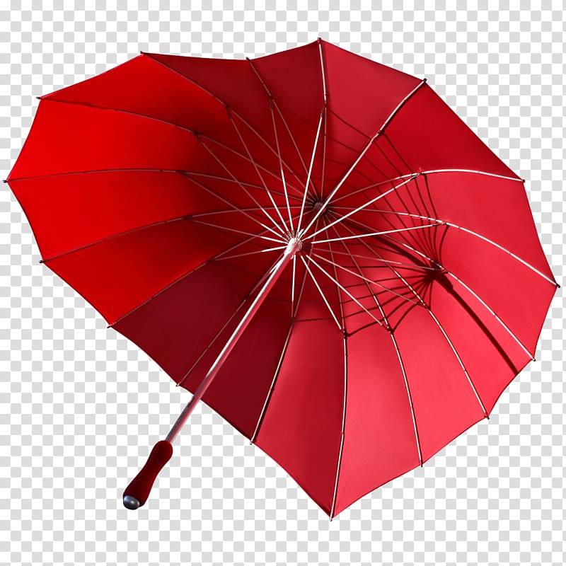 Umbrella Red Heart Rain Color, red umbrella transparent background PNG clipart
