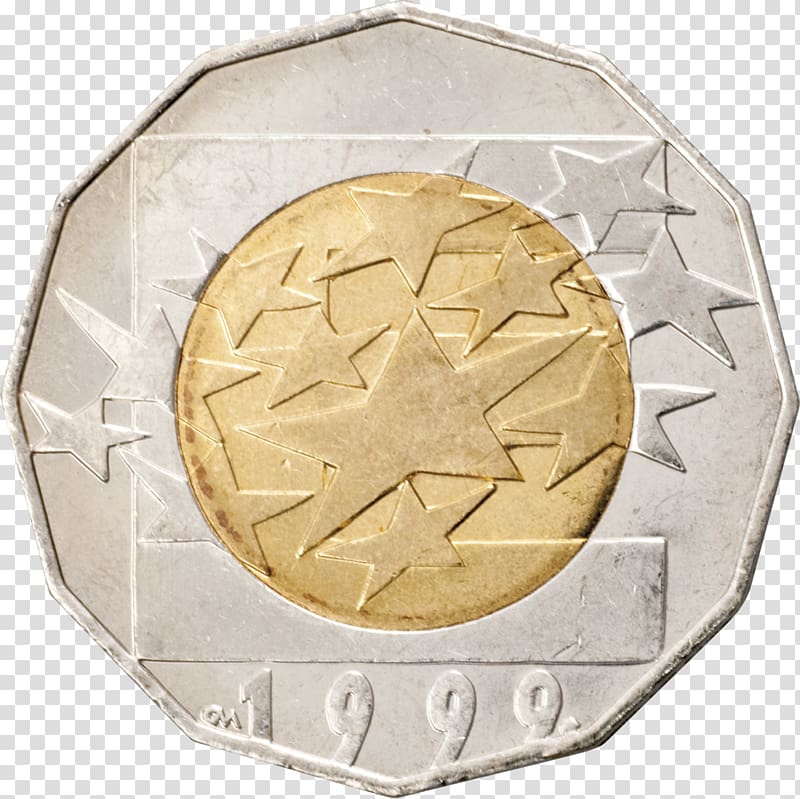 Metal, 2 Euro Commemorative Coins transparent background PNG clipart