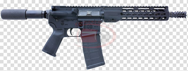 Smith & Wesson M&P15 AR-15 style rifle .300 AAC Blackout 5.56×45mm NATO, assault rifle transparent background PNG clipart