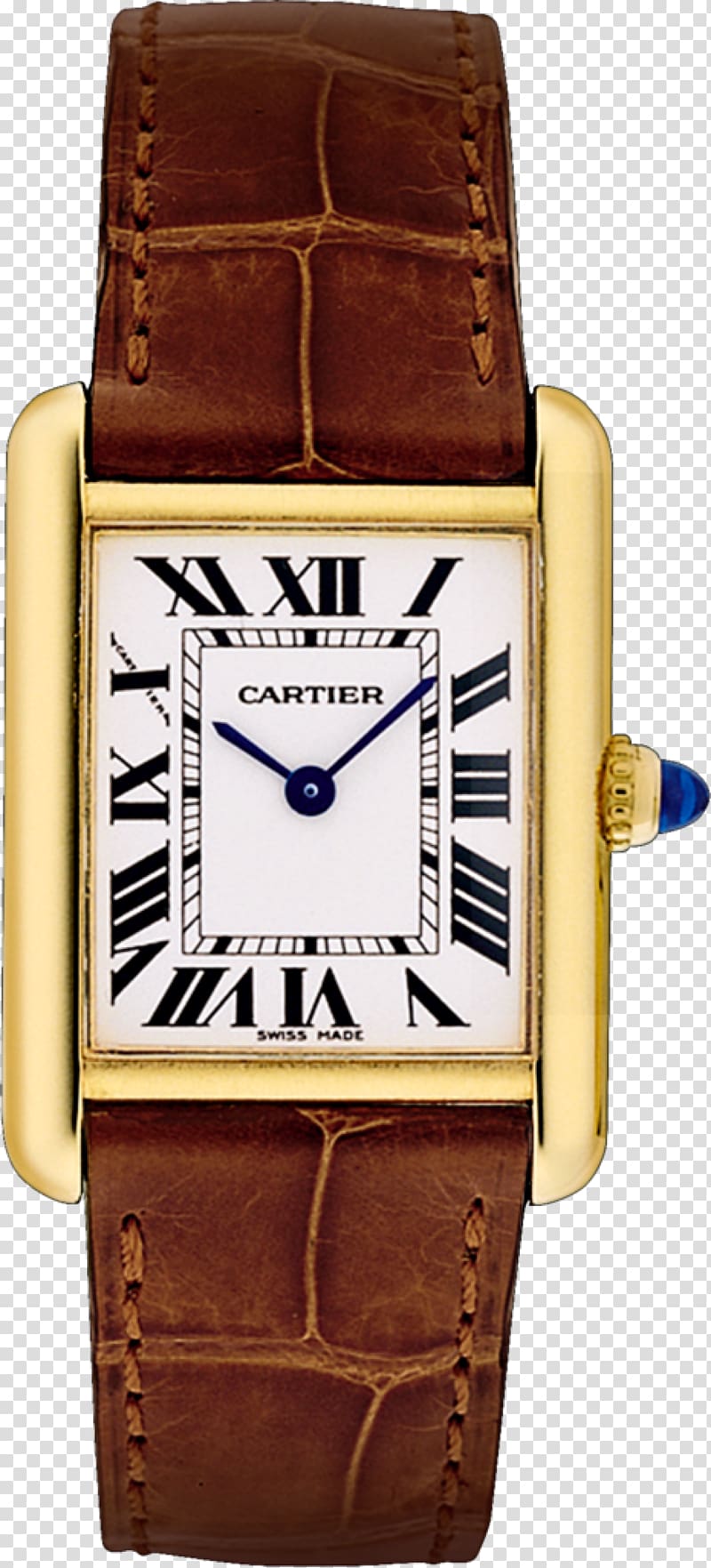 Cartier Tank Solo Watch Cartier Tank Louis Cartier, watch transparent background PNG clipart