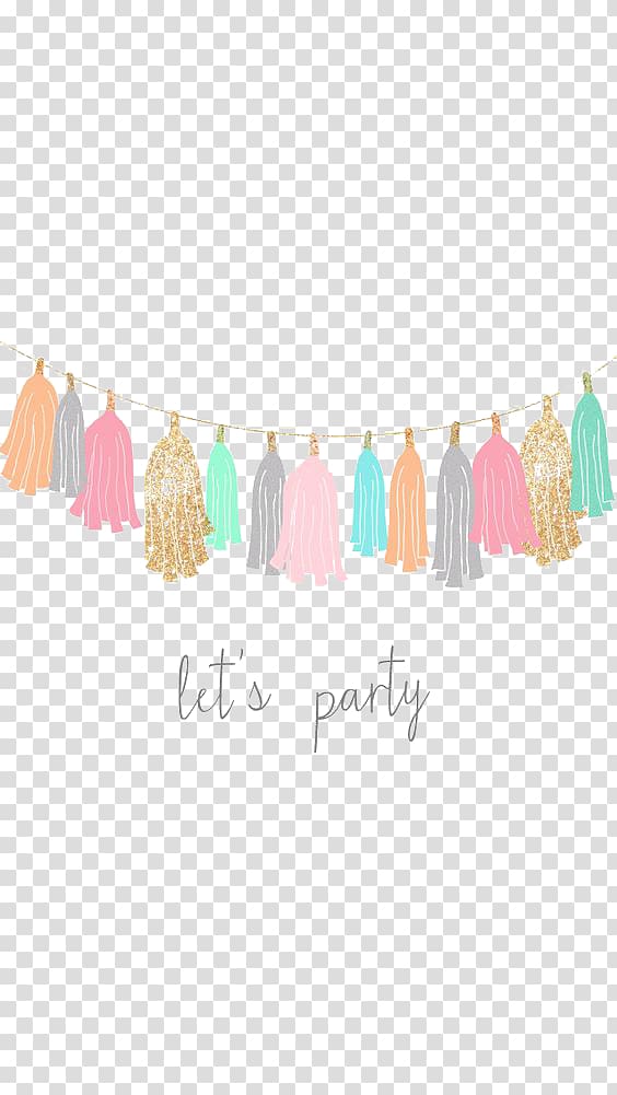multicolored tassel , Birthday Party , Cartoon ribbon transparent background PNG clipart