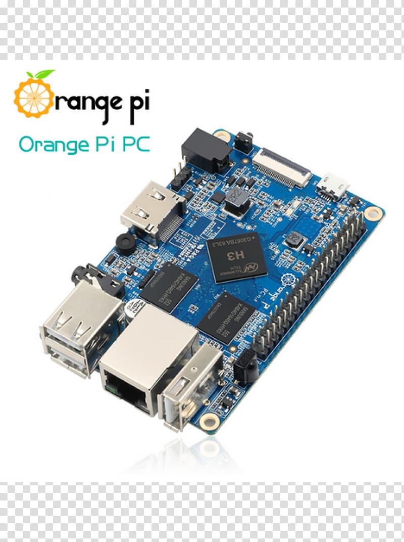 Raspberry Pi 3 Orange Pi Computer Cases & Housings Single-board computer, one piêc transparent background PNG clipart