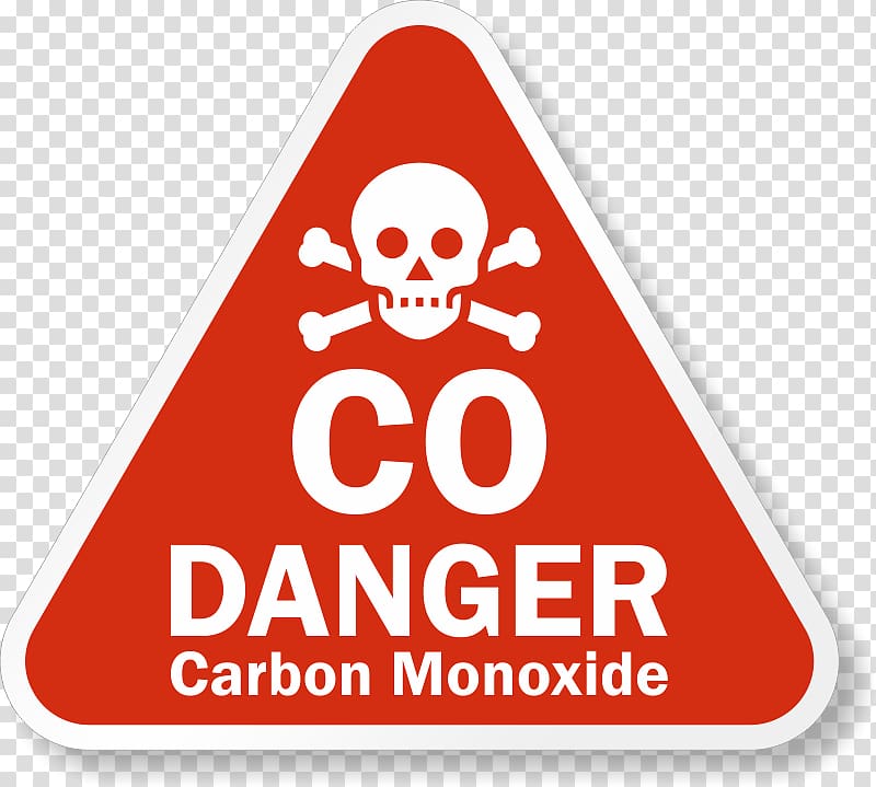 Carbon monoxide poisoning High voltage Signage, high voltage transparent background PNG clipart