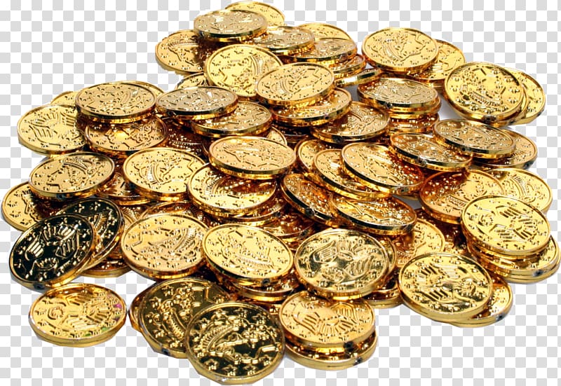 Gold coin Doubloon , coins transparent background PNG clipart