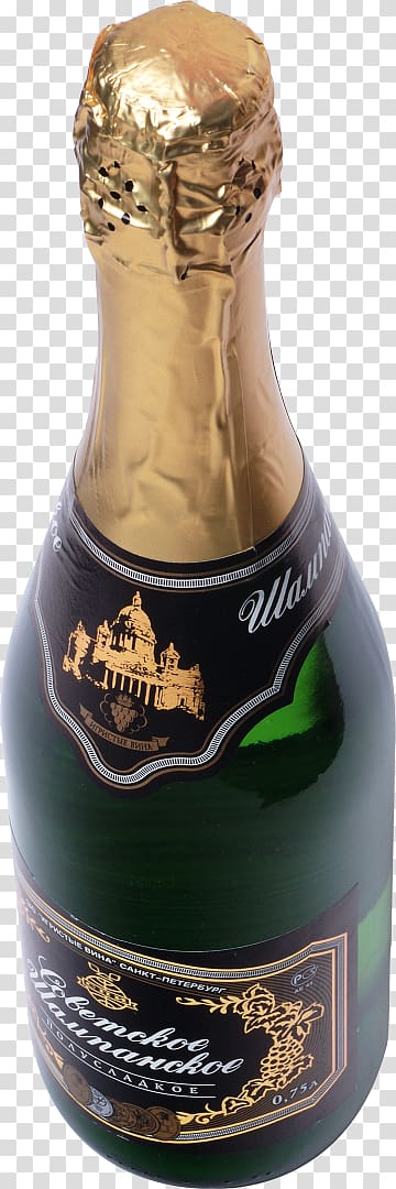 Champagne Sovetskoye Shampanskoye Wine Bottle, champagne transparent background PNG clipart