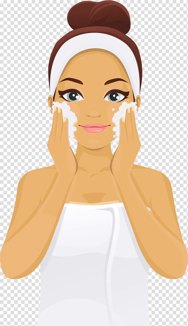 Lotion Cheek Skin care Face Woman, Face transparent background PNG clipart