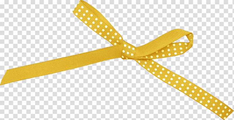 Yellow ribbon, Yellow ribbon bow transparent background PNG clipart