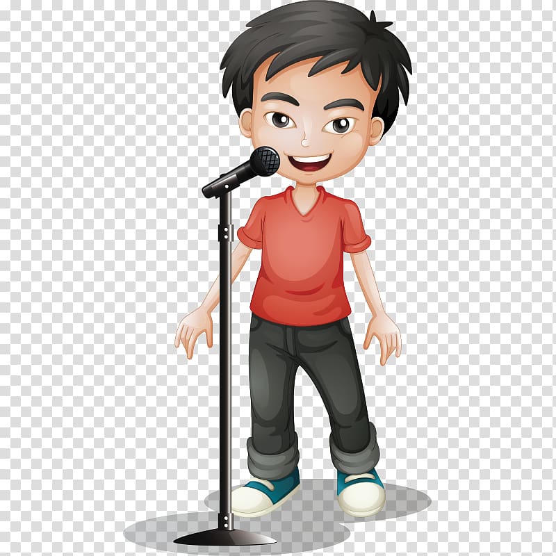 Asia , Cartoon cute children singing transparent background PNG clipart