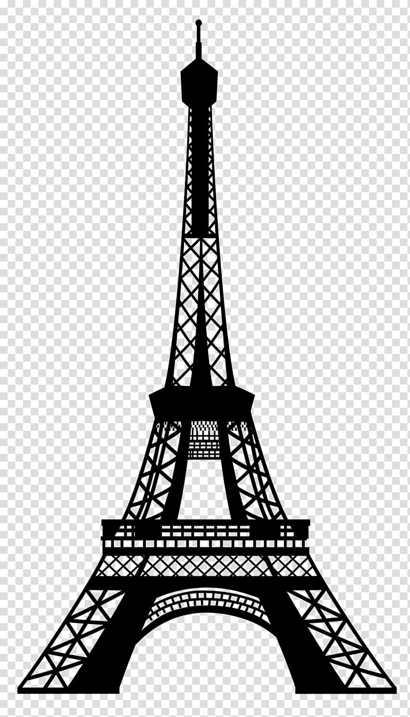 Eiffel Tower silhouette, Eiffel Tower Champ de Mars , eiffel tower transparent background PNG clipart