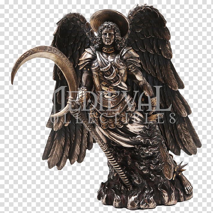 Gabriel Michael Seven Archangels Statue, angel transparent background PNG clipart