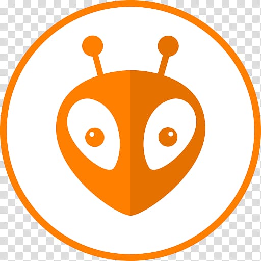 round orange ant logo, PlatformIO Logo transparent background PNG clipart
