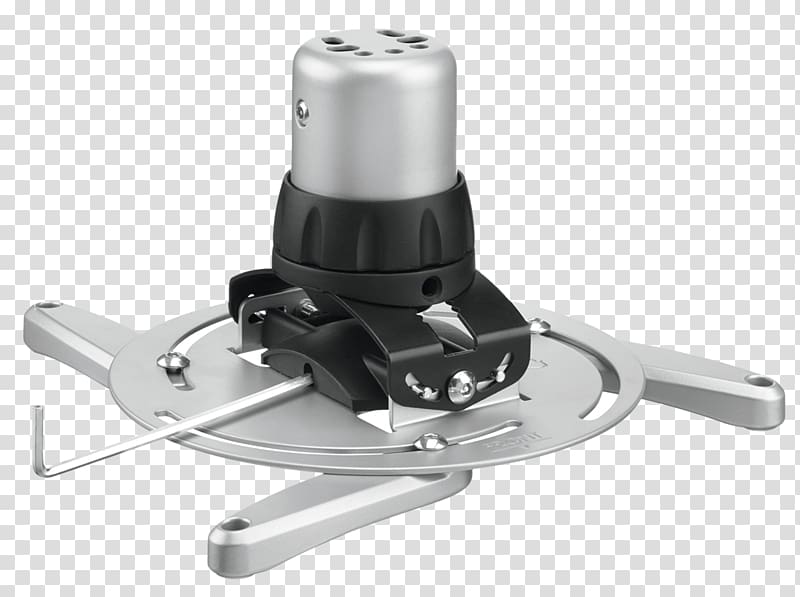 Vogel\'s PPC Ceiling Mount Projector Silver Holder univ.na proj. PPC 1500 Vogel\'s Evolution, EPW 6565, Wall mount for Projector Professional audiovisual industry, Projector Mount transparent background PNG clipart