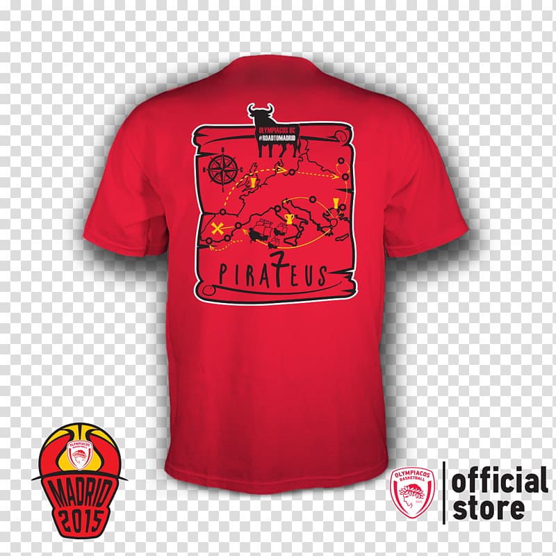 T-shirt Olympiacos B.C. EuroLeague Final Four, T-shirt transparent ...