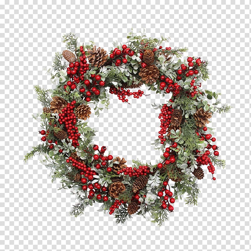 Christmas Wreaths Christmas ornament Garland Christmas decoration, garland transparent background PNG clipart