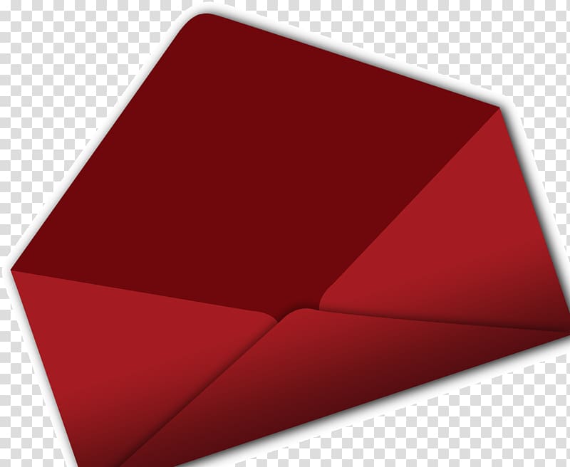Rectangle Red Triangle, Crimson festive envelope mail transparent background PNG clipart