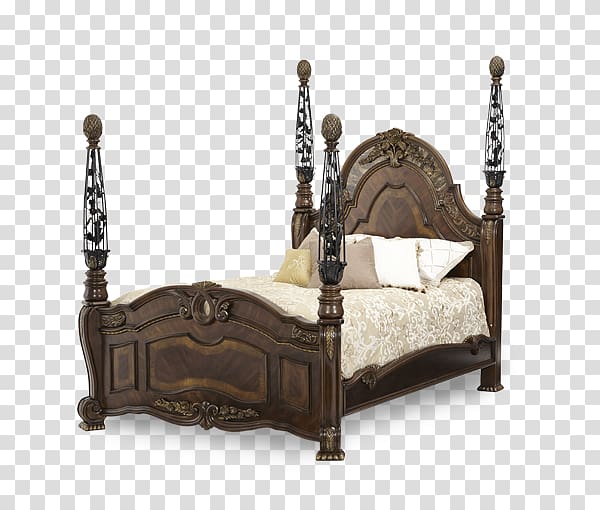 Four-poster bed Bedroom Furniture Sets Platform bed, bed transparent background PNG clipart