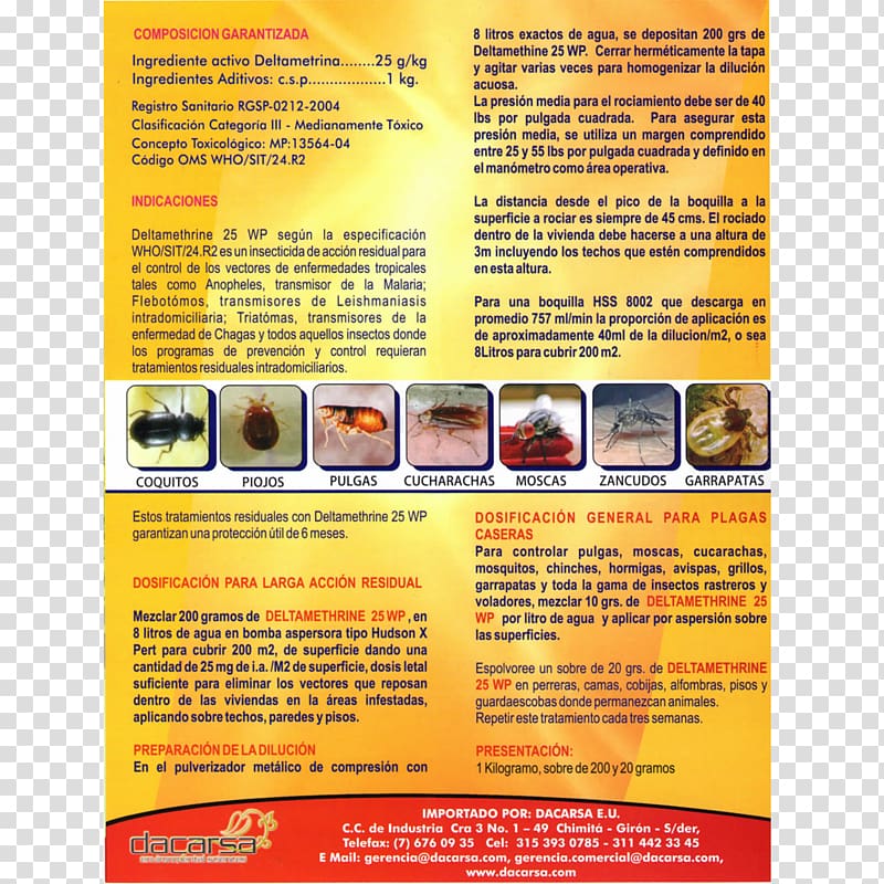 Deltamethrin Insecticide Leishmaniasis Pyrethroid Tríptic, Folleto transparent background PNG clipart