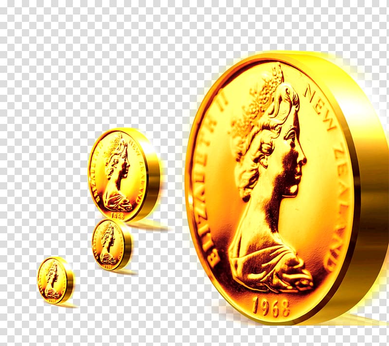 Gold coin Investment Advertising Poster, Gold Coins transparent background PNG clipart