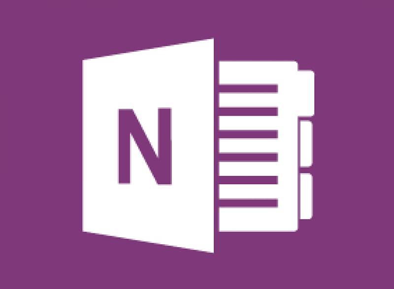 Microsoft OneNote Computer Icons Computer Software Microsoft Office 365, OneNote transparent background PNG clipart