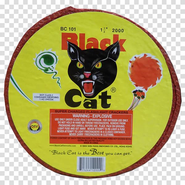 Black Cat Fireworks Ltd. Firecracker Standard Fireworks, black cat firecracker transparent background PNG clipart
