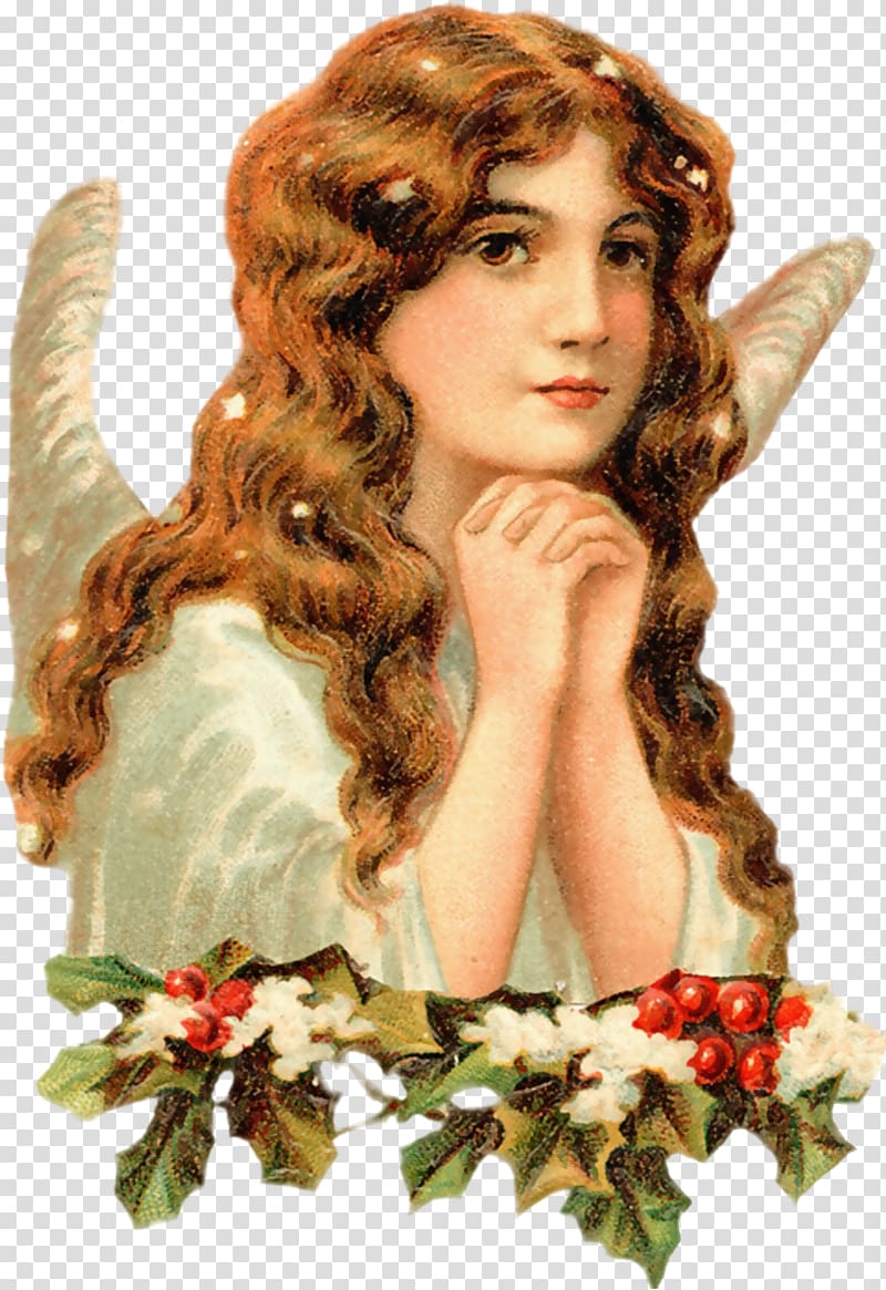 Cherub Victorian era Christmas Angel, victorian transparent background PNG clipart