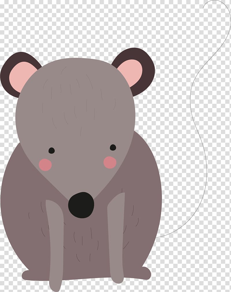 Rat Teddy bear Euclidean , cute little mouse transparent background PNG clipart