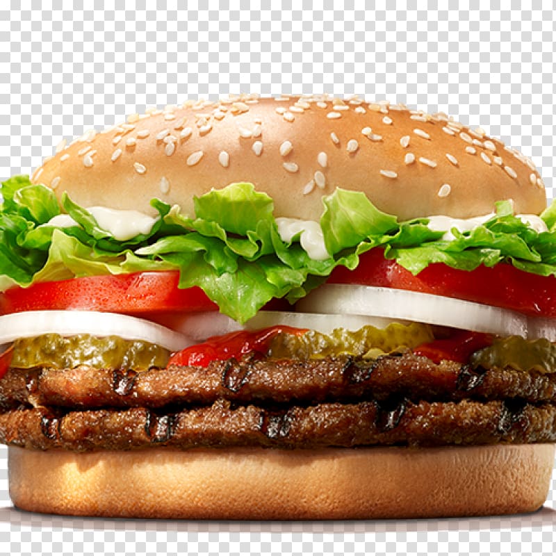 Whopper Cheeseburger Hamburger Big King Chicken sandwich, burger king transparent background PNG clipart