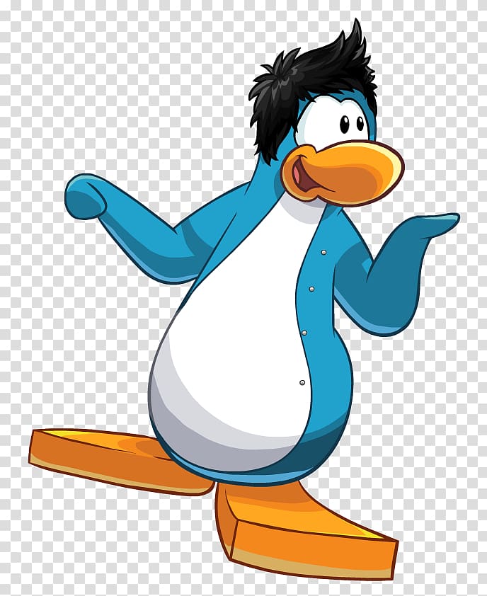 Club Penguin Duck Little penguin Blue, Penguin transparent background PNG clipart