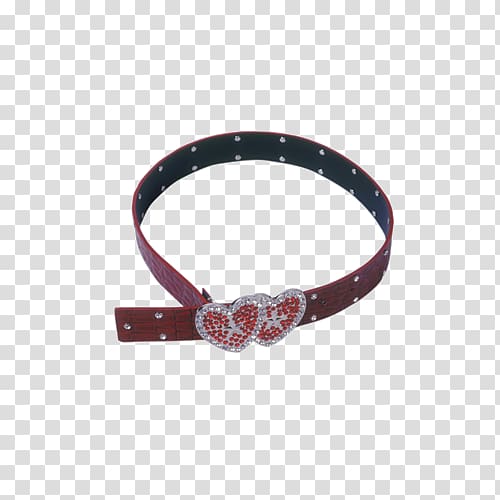 Belt Heart Red, Heart-shaped belt transparent background PNG clipart