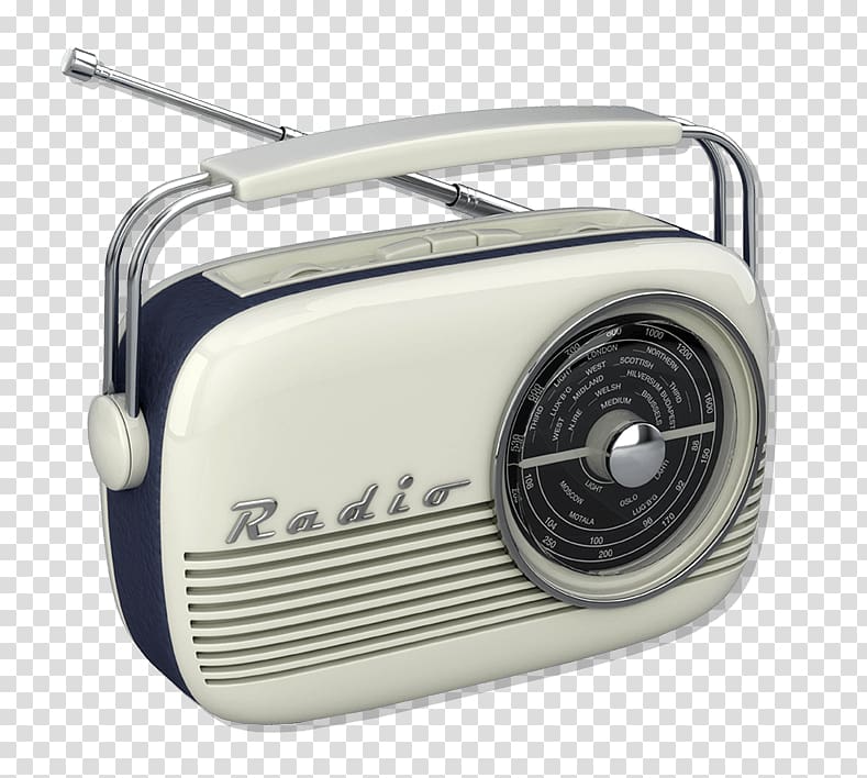 white radio art, Old School Radio transparent background PNG clipart