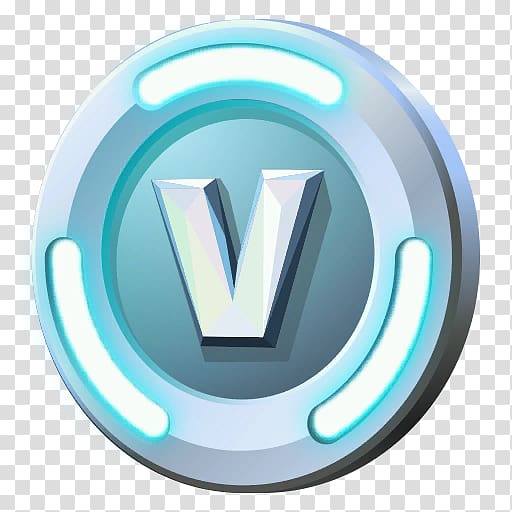Round white and blue V logo illustration, Fortnite Battle Royale Xbox One,  v bucks transparent background PNG clipart | HiClipart