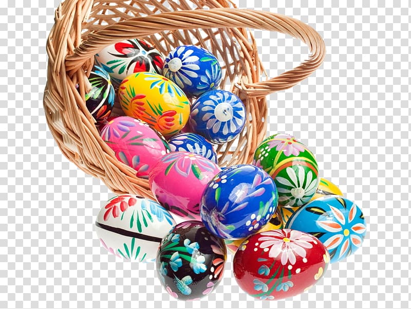 Colorful Painted Easter Eggs (PNG Transparent)