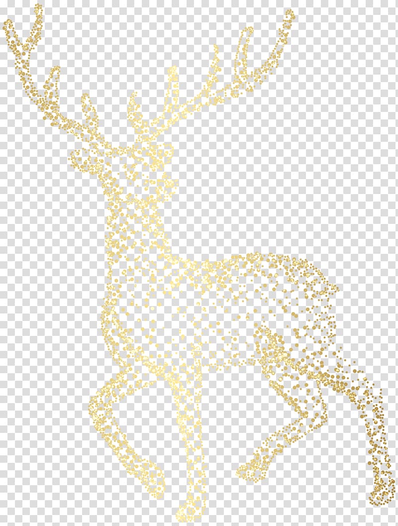 deer illustration, Reindeer Visual arts Giraffe Antler Pattern, Christmas Deer Ornament transparent background PNG clipart