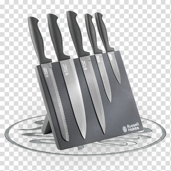 Chef\'s knife Kitchen Knives Messenblok, stainless steel knife block transparent background PNG clipart