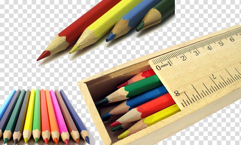 School Pencil, Colored pencils,Teaching elements transparent background PNG clipart