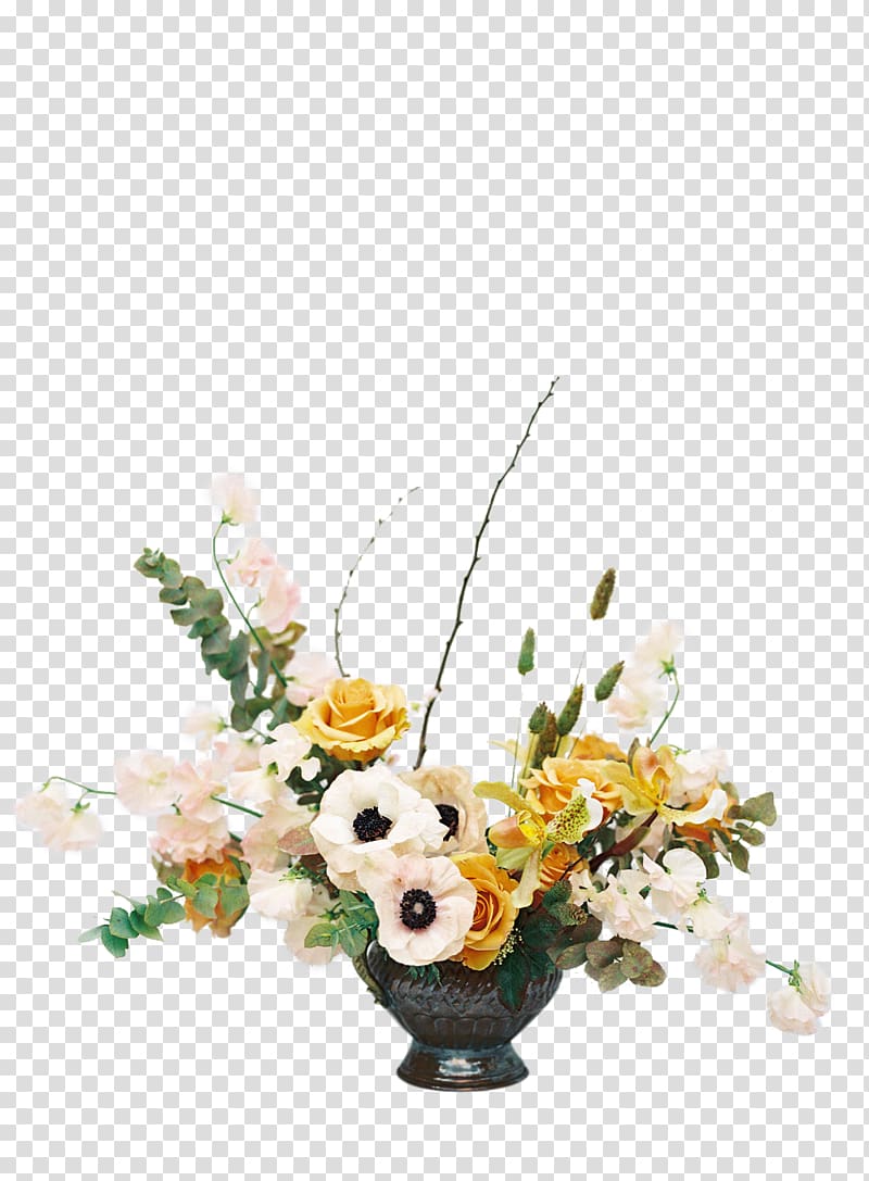 Floral design Flower bouquet Ikebana, finish spreading flowers transparent background PNG clipart