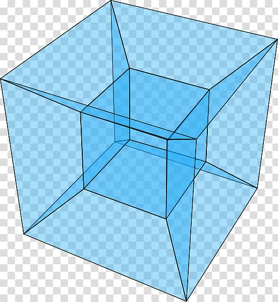 Hypercube Four-dimensional space Tesseract Geometry, Mathematics transparent background PNG clipart