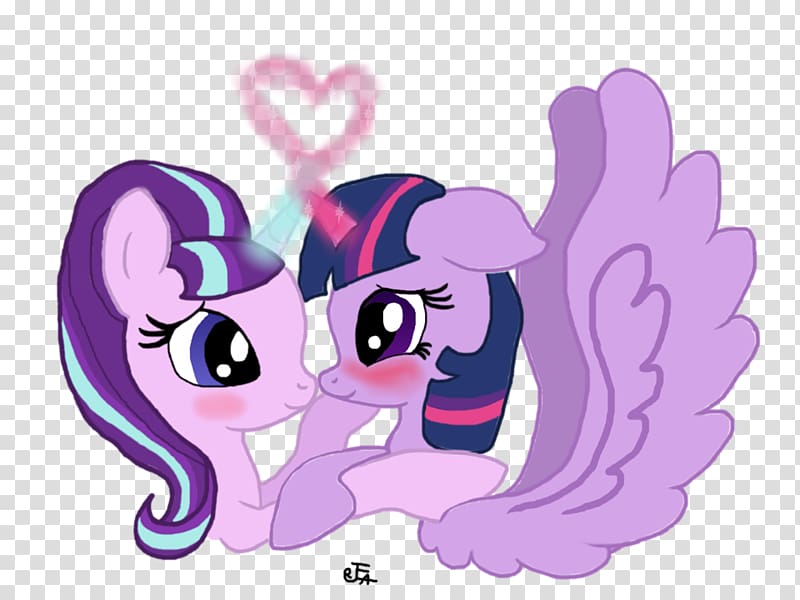 Pony Twilight Sparkle Sunset Shimmer Magic, starlight glimmer and sunburst kiss transparent background PNG clipart