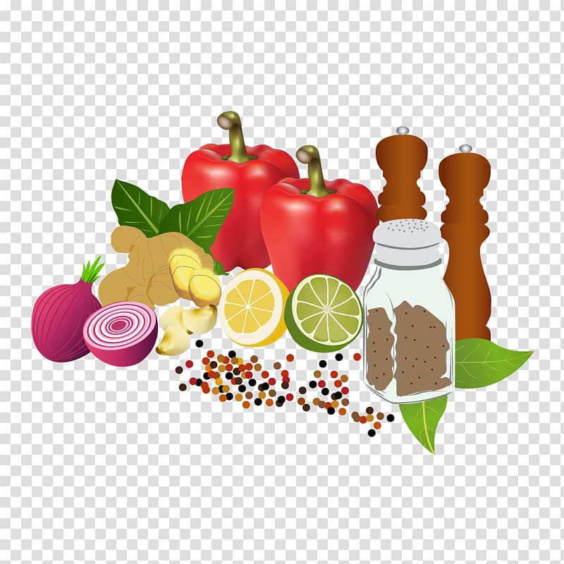 Vegetarian cuisine Fruit Food Spice Carambola, spices transparent background PNG clipart