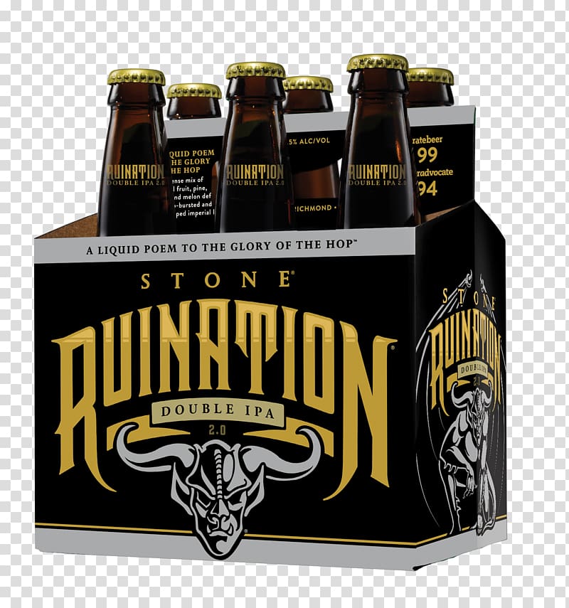 Stone Brewing Co. Beer India pale ale Stone IPA Distilled beverage, beer transparent background PNG clipart