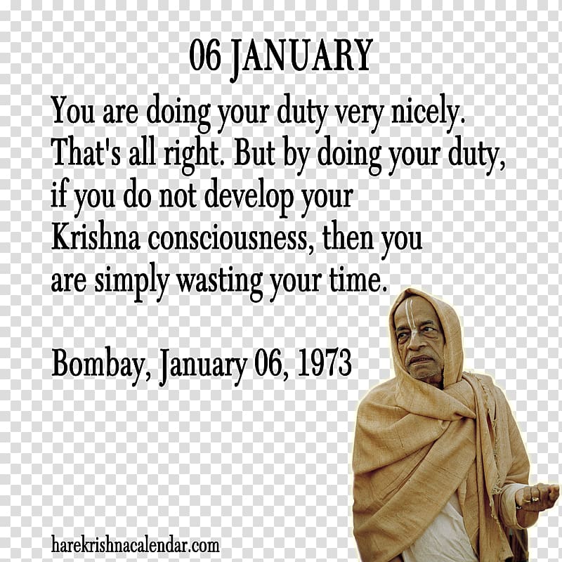 Quotation On chanting Hare Krishna January Saying, quotation transparent background PNG clipart