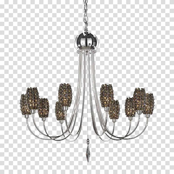 Chandelier 10 Light Swarovski AG Ocelot Crystal, european crystal chandeliers transparent background PNG clipart