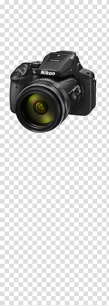 Nikon Coolpix P900 Digital SLR Point-and-shoot camera Camera lens, Camera transparent background PNG clipart