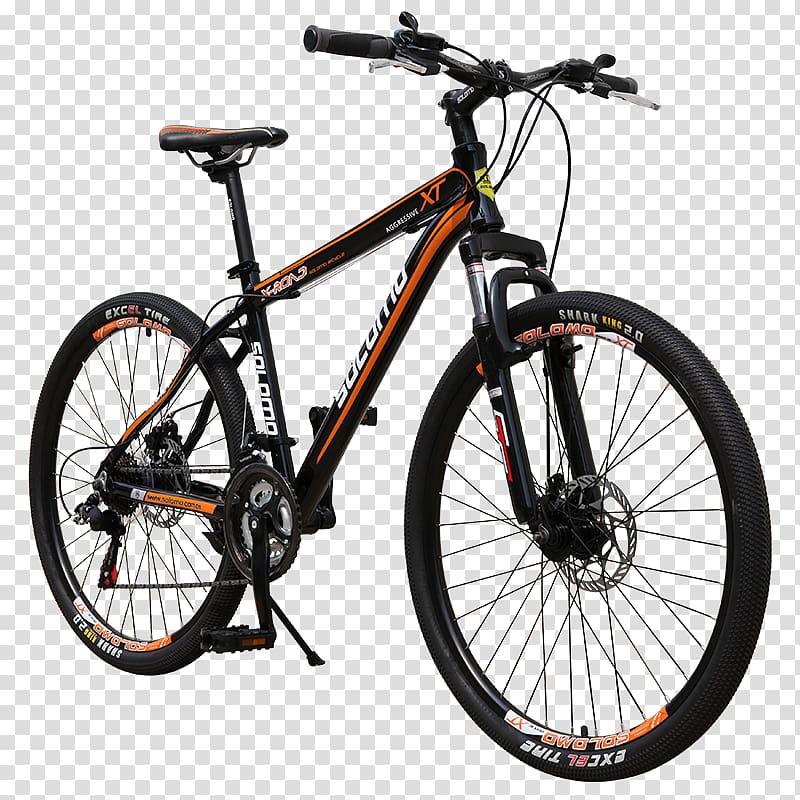 hd black mountain bike transparent background PNG clipart