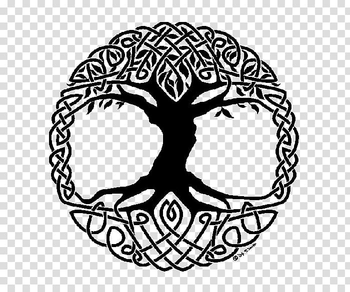 Tree of life Steel tongue drum Witchcraft Celtic sacred trees, black tree of life tattoo transparent background PNG clipart