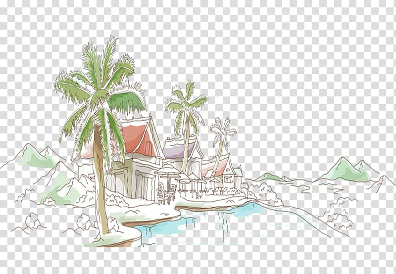 Vacation, Seaside vacation transparent background PNG clipart