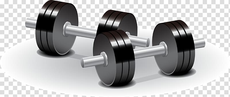 Dumbbell Weight training Olympic weightlifting Physical exercise, Dumbbell renderings transparent background PNG clipart