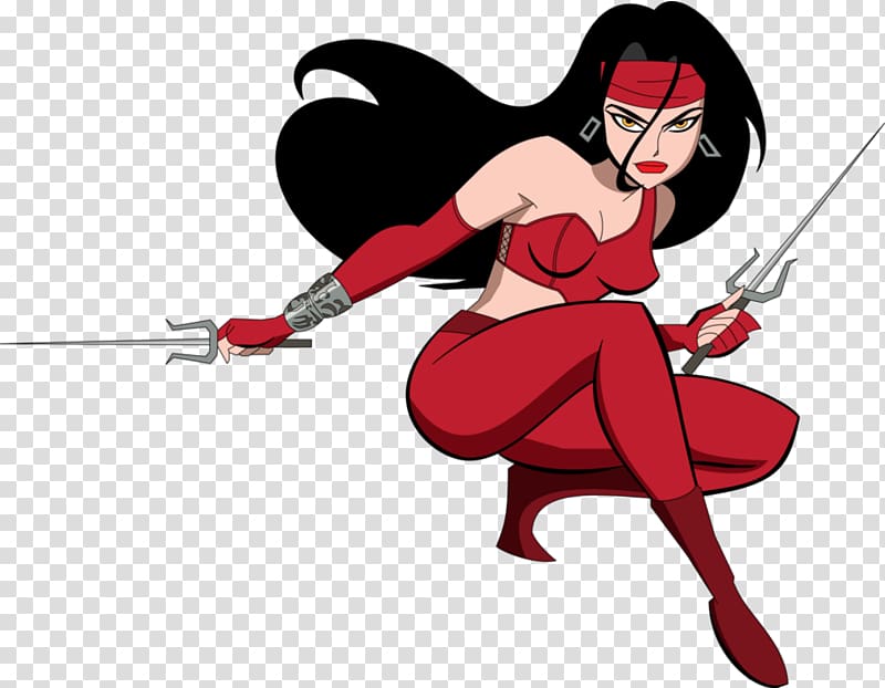 Ultimate Elektra Daredevil Bullseye Marvel Comics, poster moon transparent background PNG clipart